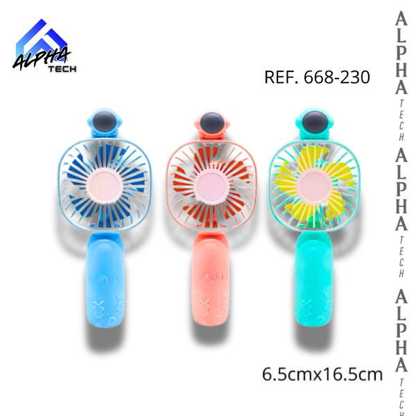 MINI VENTILADOR DE MANO ASTRONAUTA - COLOR: AZUL